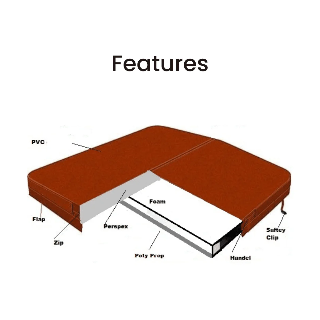 Jacuzzi Cover Custom Made ( Shape 2 ) 3 Jacuzzi Cover Custom Made ( Shape 2 ) - Image 3